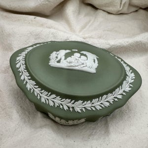 영국 웨지우드 재스퍼 그린 주얼리함, 소울빈티지러버