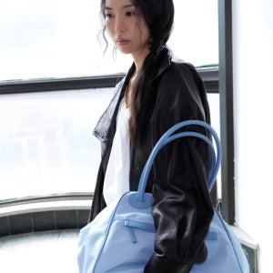 크리스틴 프로젝트 Two Zipper Bag Nylon Original(Soda Blue)