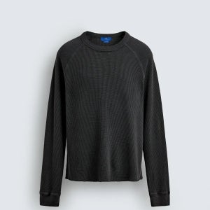 자라 와플니트 긴팔 티셔츠 X 아론 레빈 0526/398/807 ANTHRACITE GREY