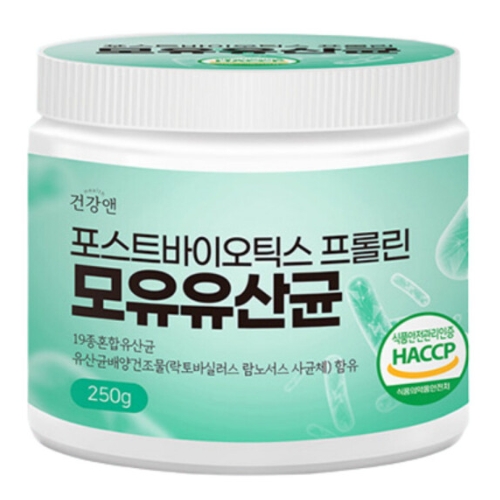 건강앤 포스트바이오틱스 프롤린 모유유산균 250g, 1개