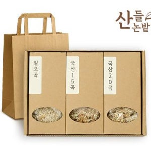 산들논밭 국산혼합 3종세트 선물세트 잡곡세트 곡물세트 명절선물
