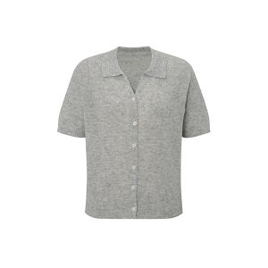 [더틸버리] 린넨 칼라 카디건 (LIGHT GREY) TS5N1CD011