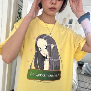 [원더비지터] 3/31예약배송_DokiDoki T-shirt [Light Yellow]