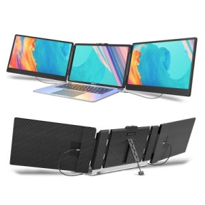 [S리퍼] KEFEYA 14인치 FHD IPS 노트북 휴대용 트리플 스크린 포터블 모니터  35.5cm S2 P89524