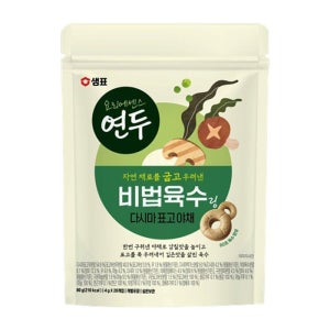 셀러허브 식품 샘표 연두 비법육수링 다시마표고야채 80g(20알)