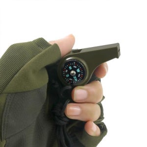 셀러허브 스포츠 휴대용 미니 휘슬 호각 호루라기 나침반 온도계