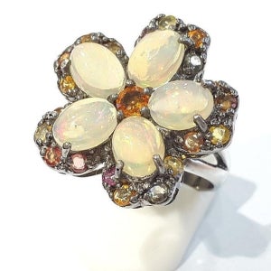 블루케이 [블루케이] 밀크오팔 원석 반지 220710-11 팬시사파이어