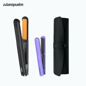 글램팜 더컬패키지 GP201미용실고데기+GP103CV퍼플미니고데기+블랙파우치 3종모두 파격가 TV상품