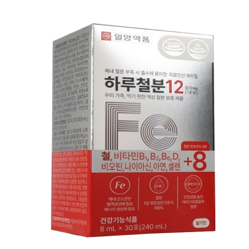 일양약품 하루철분12 8ml x 30포, 1개