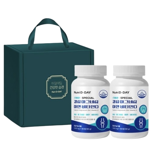 뉴트리디데이 스페셜 칼슘 마그네슘 아연 비타민D 1000mg x 360정 선물세트, 1개