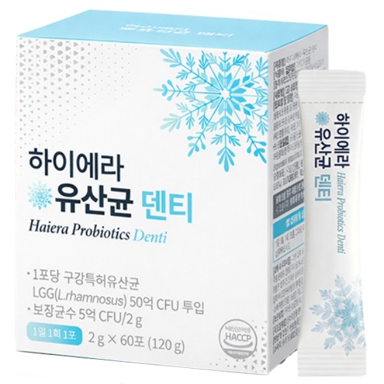 하이에라 유산균 덴티 2g x 60포, 1개