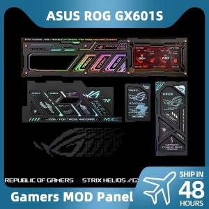 4개 ASUS ROG GX601S 케이스 패널 자석 ATX PC 쉐라우드 5V3PIN ARGB 데이터 모니터 DIY 게이머 리핏 섀시 캐비닛 MOD 신제품