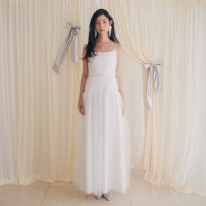 [가니송] [29CM 단독]Bridal Low Low Dress_white
