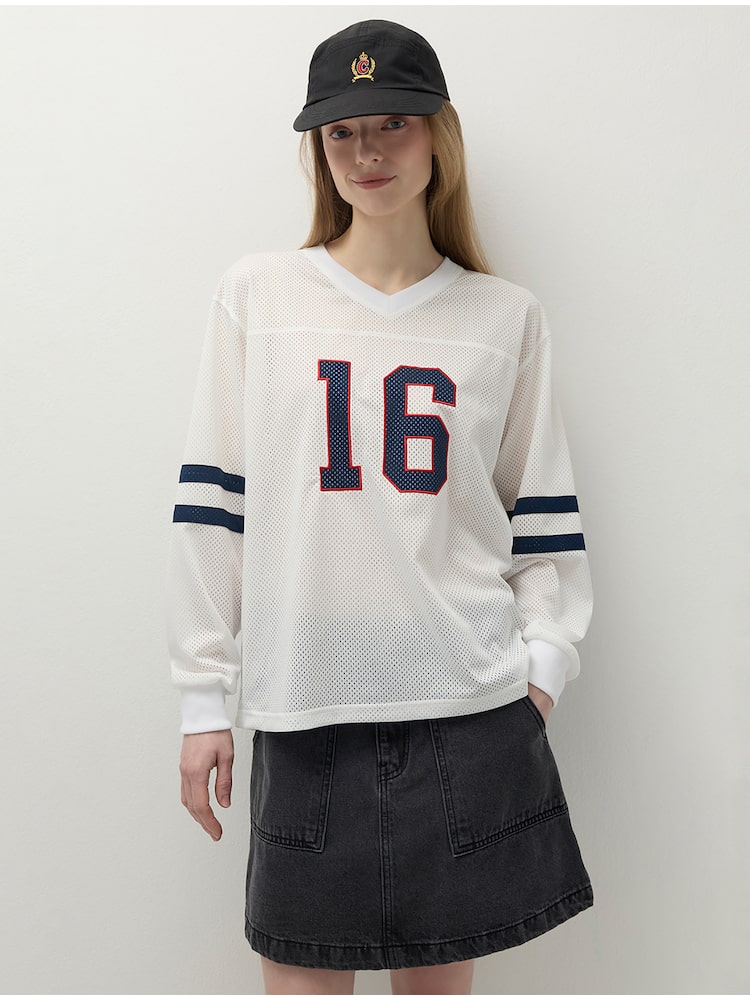 클로브 Number Mesh T-Shirt CLLTGA008
