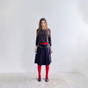 데어드 Wybie Pleated Skirt In Check