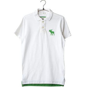 ABERCROMBIE & FITCH빈티지1/2코튼로고티 / Unisex S