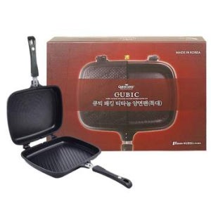 퀸센스 큐빅 패킹 티타늄 양면팬 특대 구이팬 양면후라이팬
