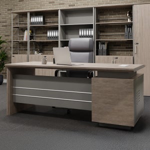 LMD-605 중역 책상 서랍형 공부 화이트오크 예쁜 공부방