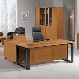 티크 피에라Ⅲ 책상 48T 실버다리블랙다리 상담실 가성비 사무실용