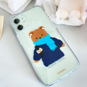 아이 추워 롱패딩곰 젤리케이스, 곰방