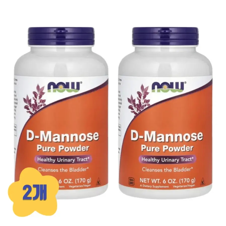 (2개) 나우푸드 디만노스 D<b>마노스 퓨어 파우더</b> 170g