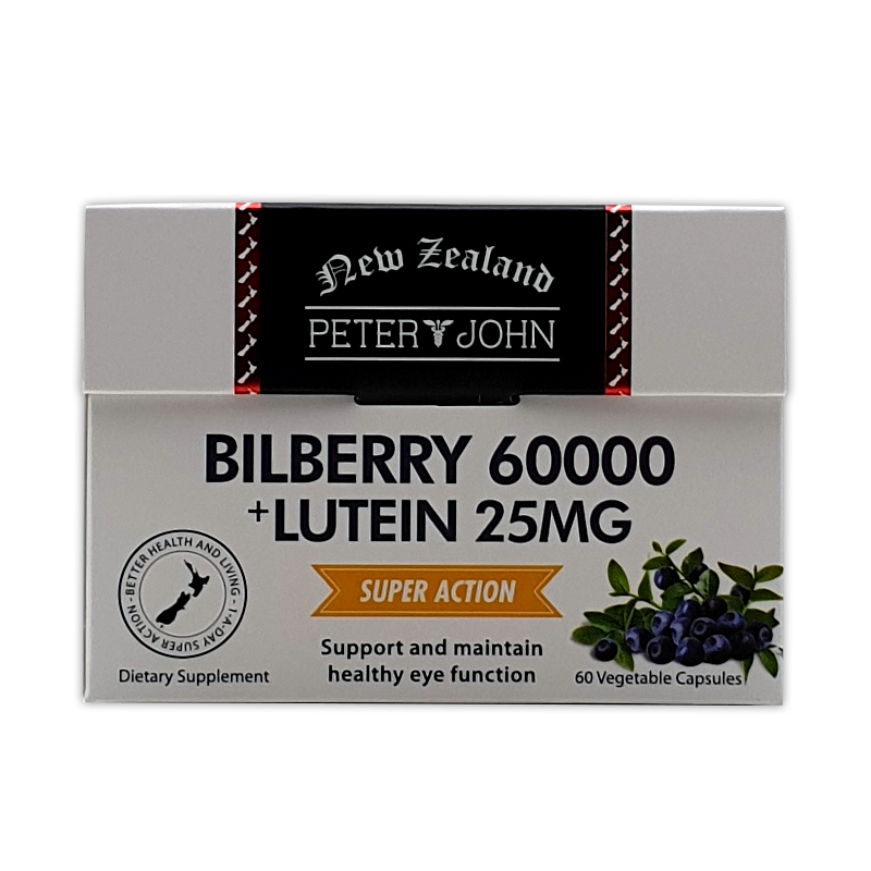 피터앤존 빌베리 60000mg + 루테인 25mg 60베지캡슐 3개