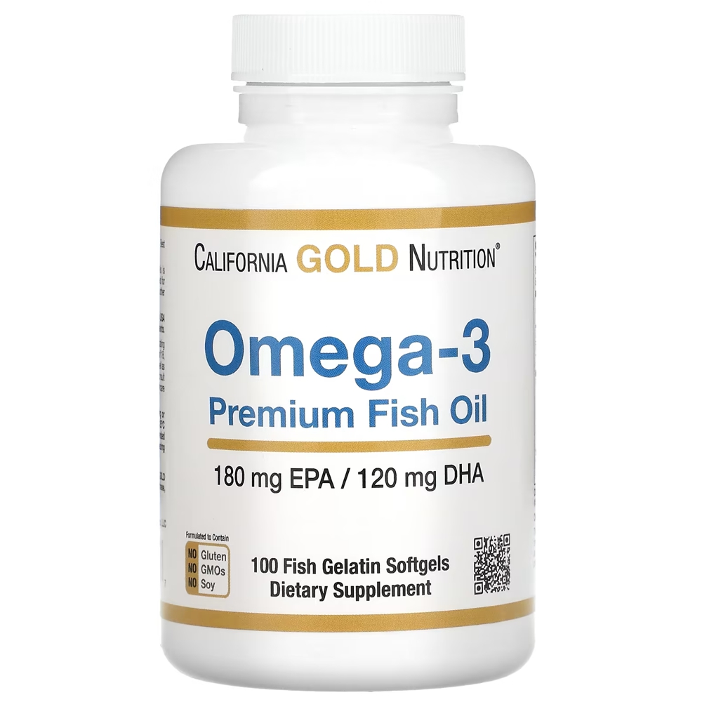 캘리포니아골드뉴트리션 오메가3 프리미엄 <b>피쉬 오일</b> 100<b>캡슐</b> 3개