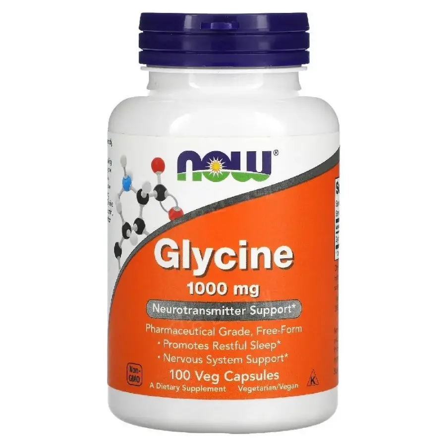 나우 글리신 <b>글라이신 1000mg</b> 100캡슐 Now food Glycine
