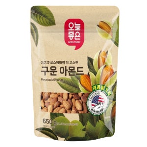 오늘좋은 구운 아몬드 대용량기획 (650G)