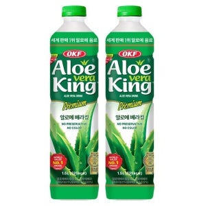 케이티알파쇼핑 알로에 베라킹 1.5L 2개