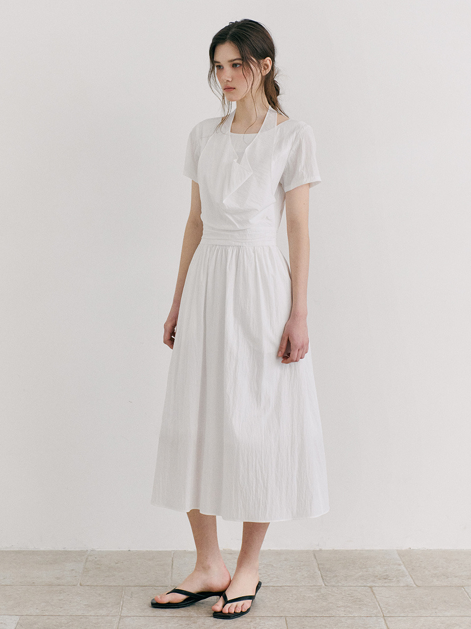 에트몽 Layered Halter Dress