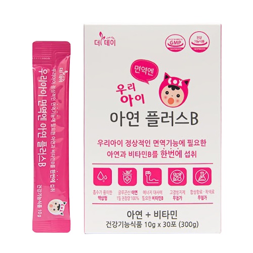 더데이 우리아이 면역엔 아연 플러스 B 10g x 30포 1개