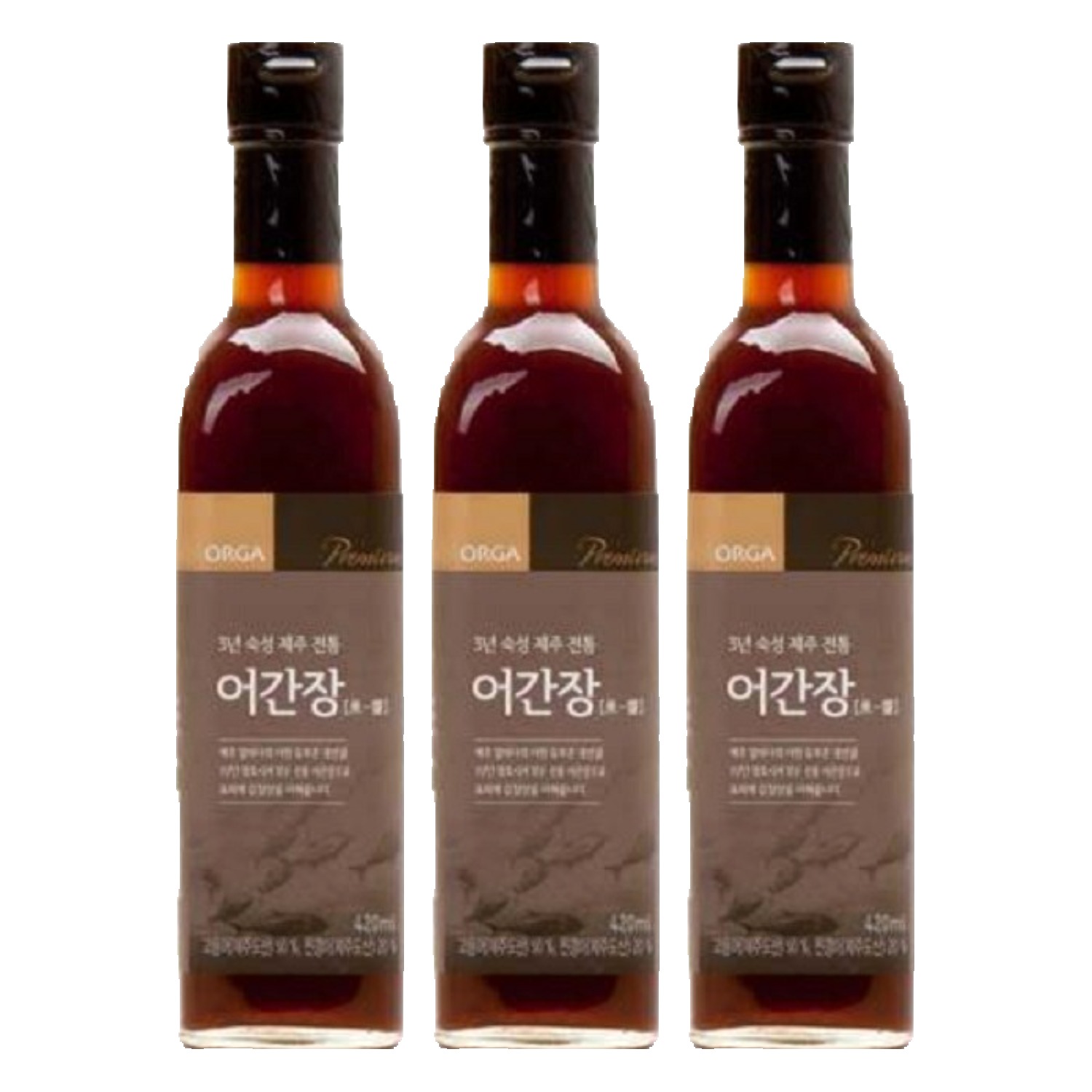 <b>올가홀푸드</b> 제주전통 어간장  420ml  3개