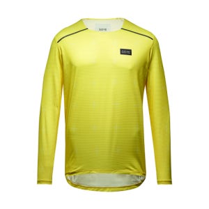 [고어웨어] 콘테스트 롱 슬리브 티 - 워시드 네온 옐로우 (남성용) 긴팔 104768