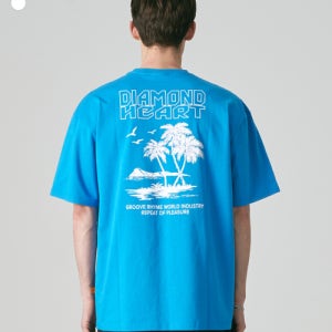 [그루브라임] 비치 그래픽 반팔 티셔츠 (2COLOR) (LRRMCTA346M) LRRMCTA346M