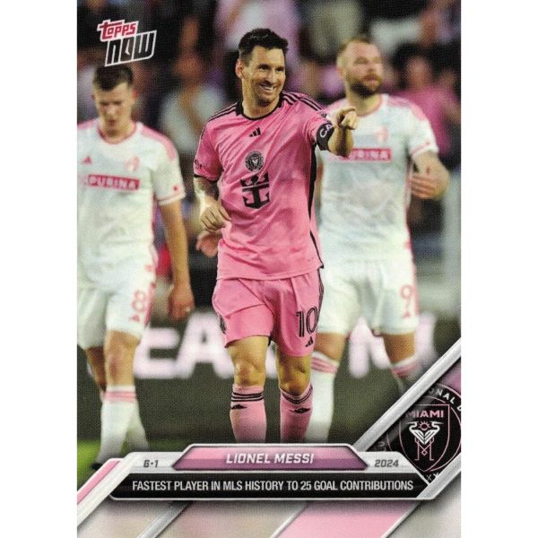 2024 탑스 MLS 이제 70 리오넬 메시 축구 카드 인터 마이애미