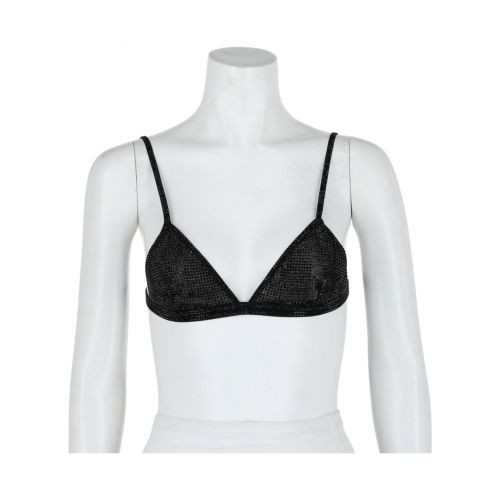 Salvatore Ferragamo crystal embellished triangle bralette