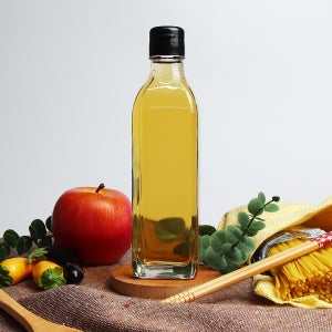 K사각참기름300(소) 유리병 1박스(48개) 300ml 오일병 참기름병