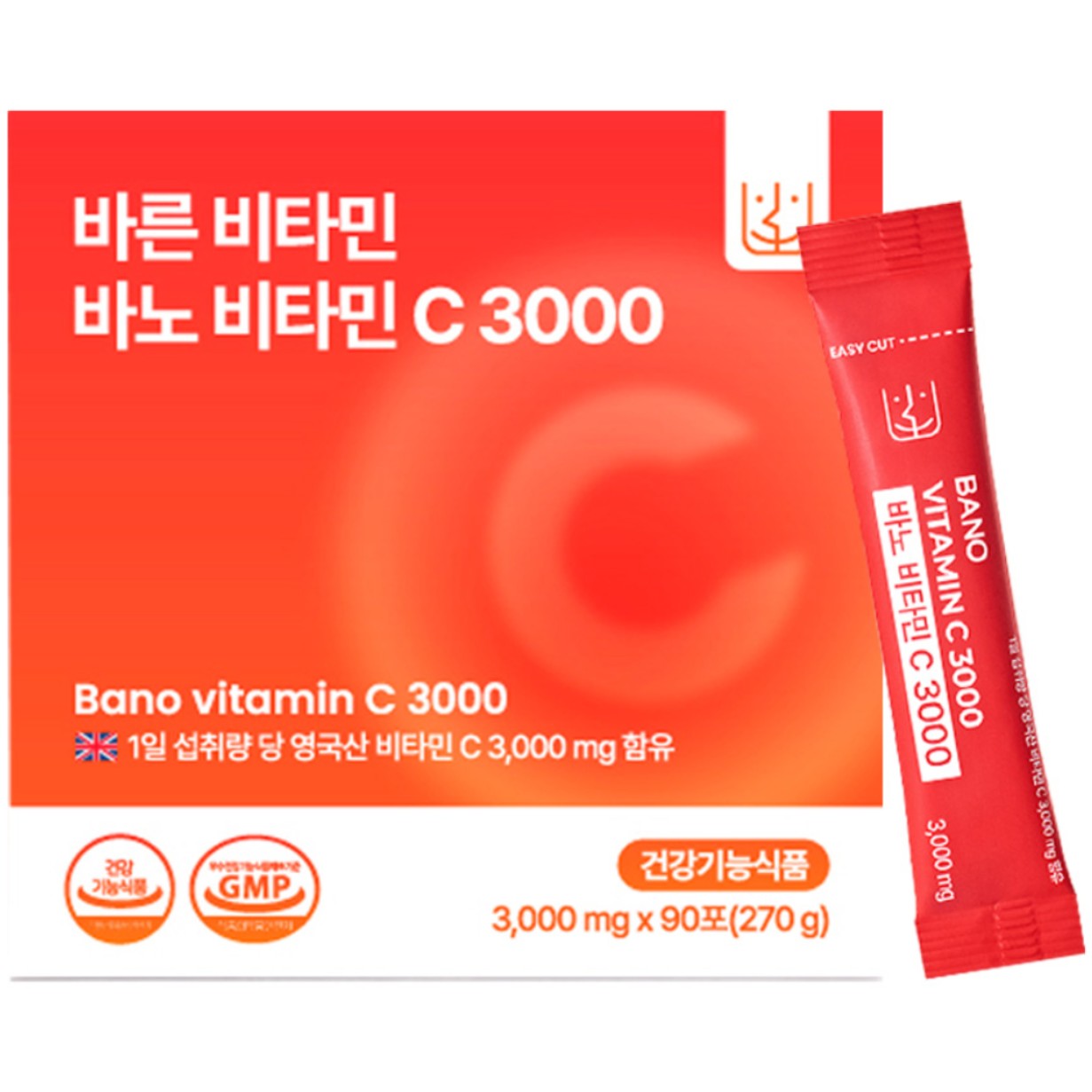 바노 비타민 C 3000 3000mg x 90포, 1개