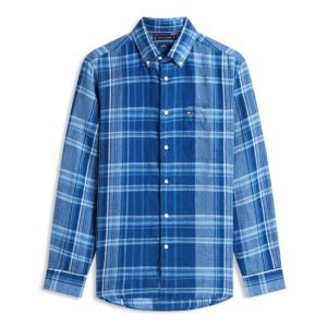 타미힐피거 맨 [Regula Fit] 린넨 서머 마드라스 체크 셔츠 T12G1WSH600MT10MS