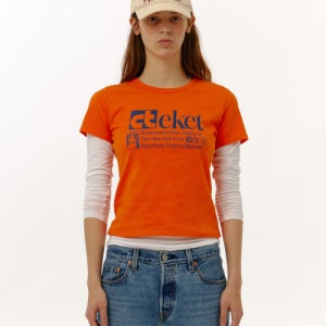[테켓] Plan Women Tee Orange TKCO00TSST02ORN