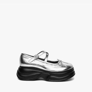 [쓰리투에이티] [제니,뉴진스 착용] STRAP MARY JANE PLATFORM (SILVER)