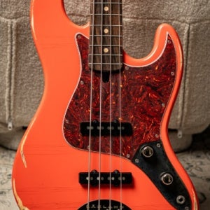 Lakland USA Custom 44-60 Vintage J Bass Aged-Fiesta Red w/Rosewood FB & Matching Headstock (2026년산/신