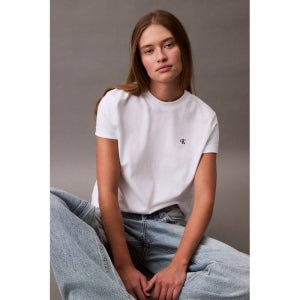 Calvin Klein Jeans 아카이브 로고 크루넥 반팔 티셔츠 270223229104XS
