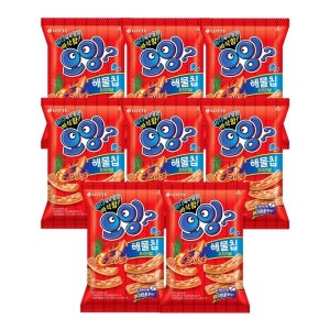 [롯데백화점] 롯데웰푸드 오잉 해물칩 오리지날 75g x8개 LE1221329529