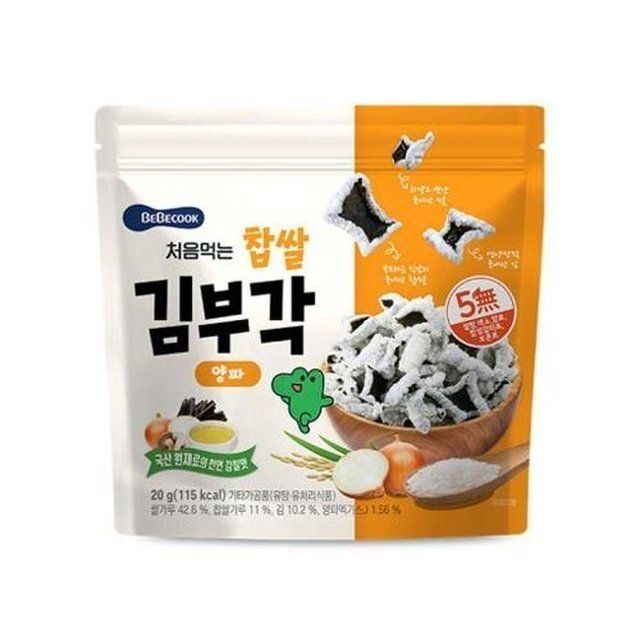 베베쿡 처음먹는 찹쌀 김부각 양파 제품 이미지