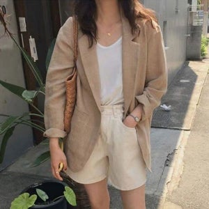 [하프클럽/모노무드] 내추럴 린넨 데일리 자켓 루즈핏 마자켓 여름자켓 캐