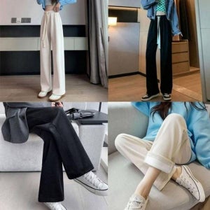 [하프클럽] 여성 골덴 코듀로이 고무줄 보온 넓은 팬츠