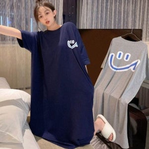 [하프클럽/모노무드] 귀여운 베이직 여자 빅 스마일 올데이 포인트 여름 반