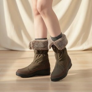 여성용 일상용 따뜻한 패딩 부츠